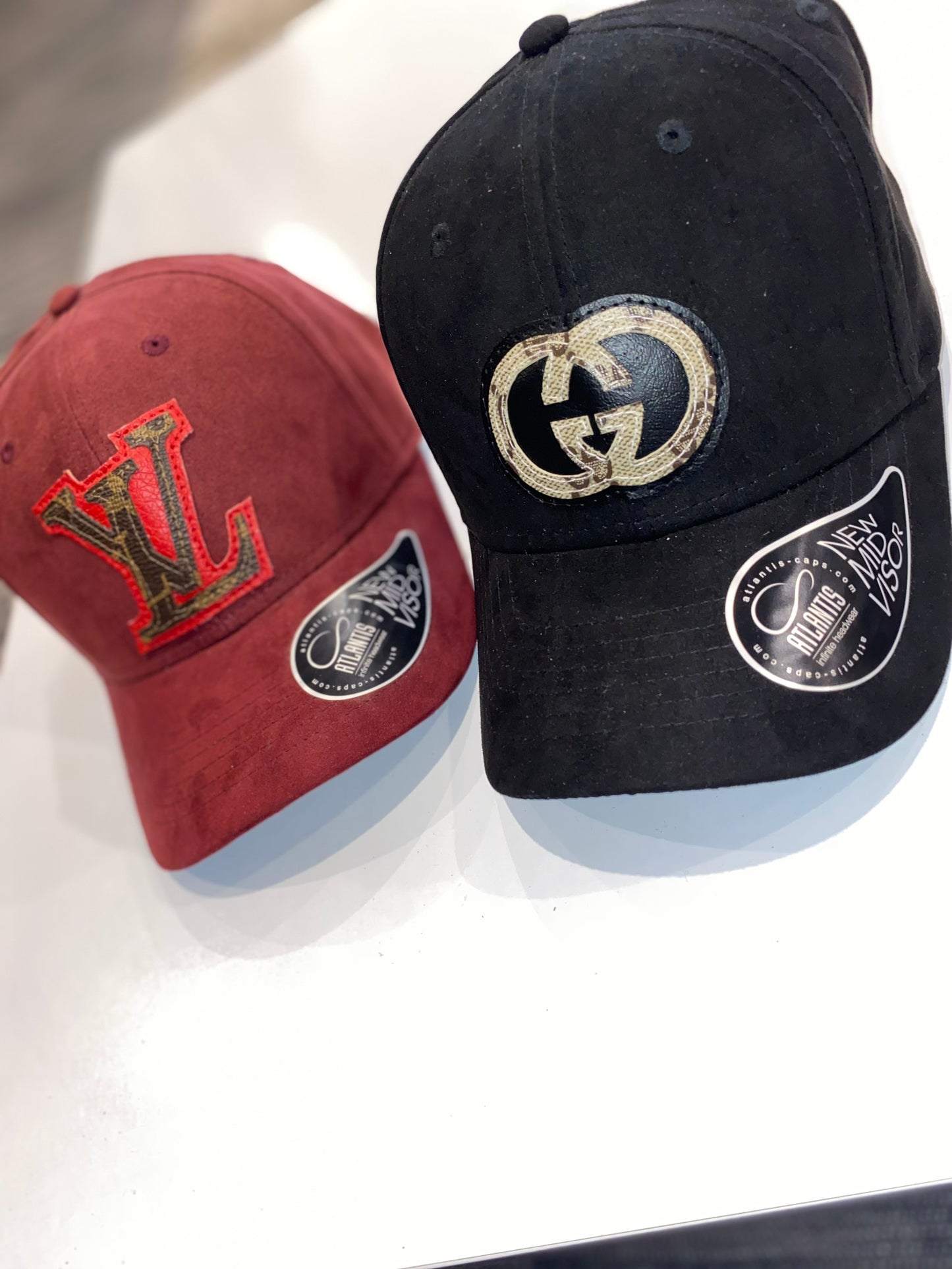 Custom made Suede Caps