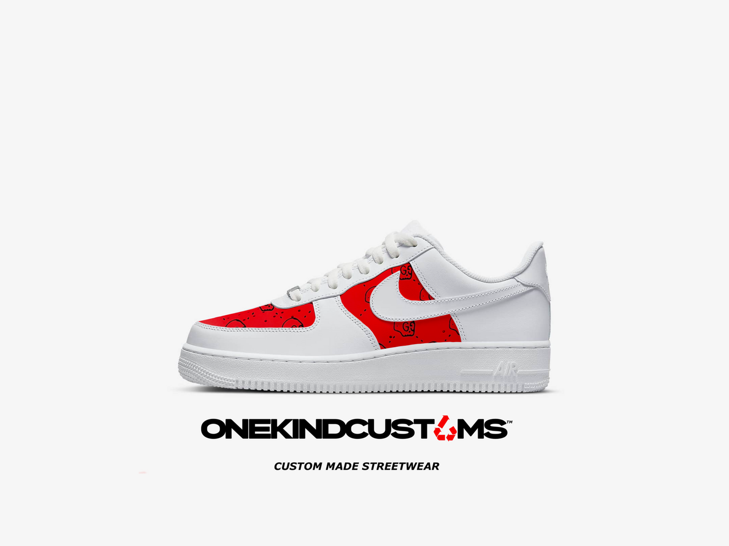 Custom made GG GhostSkull x Nike AF1’s