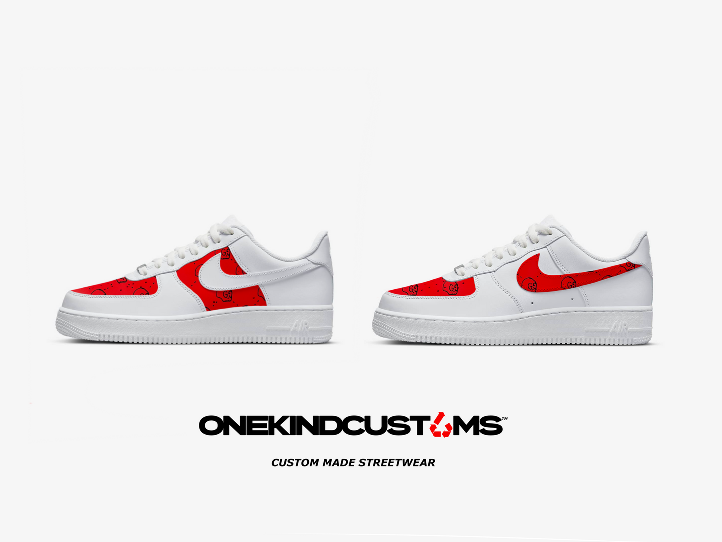 Custom made GG GhostSkull x Nike AF1’s