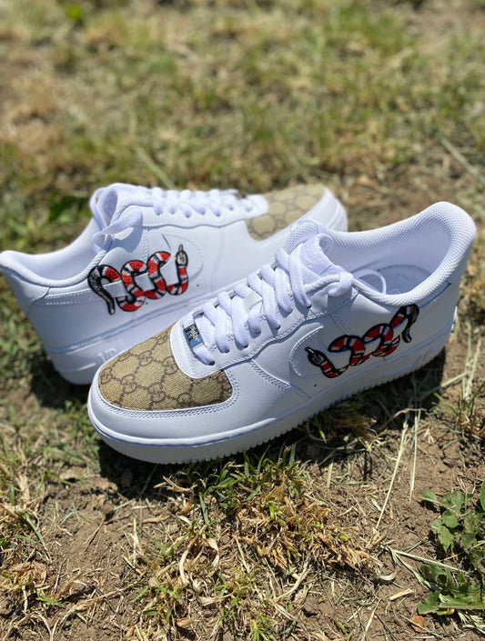 Custom Made GG KingSnake x Nike AF1's