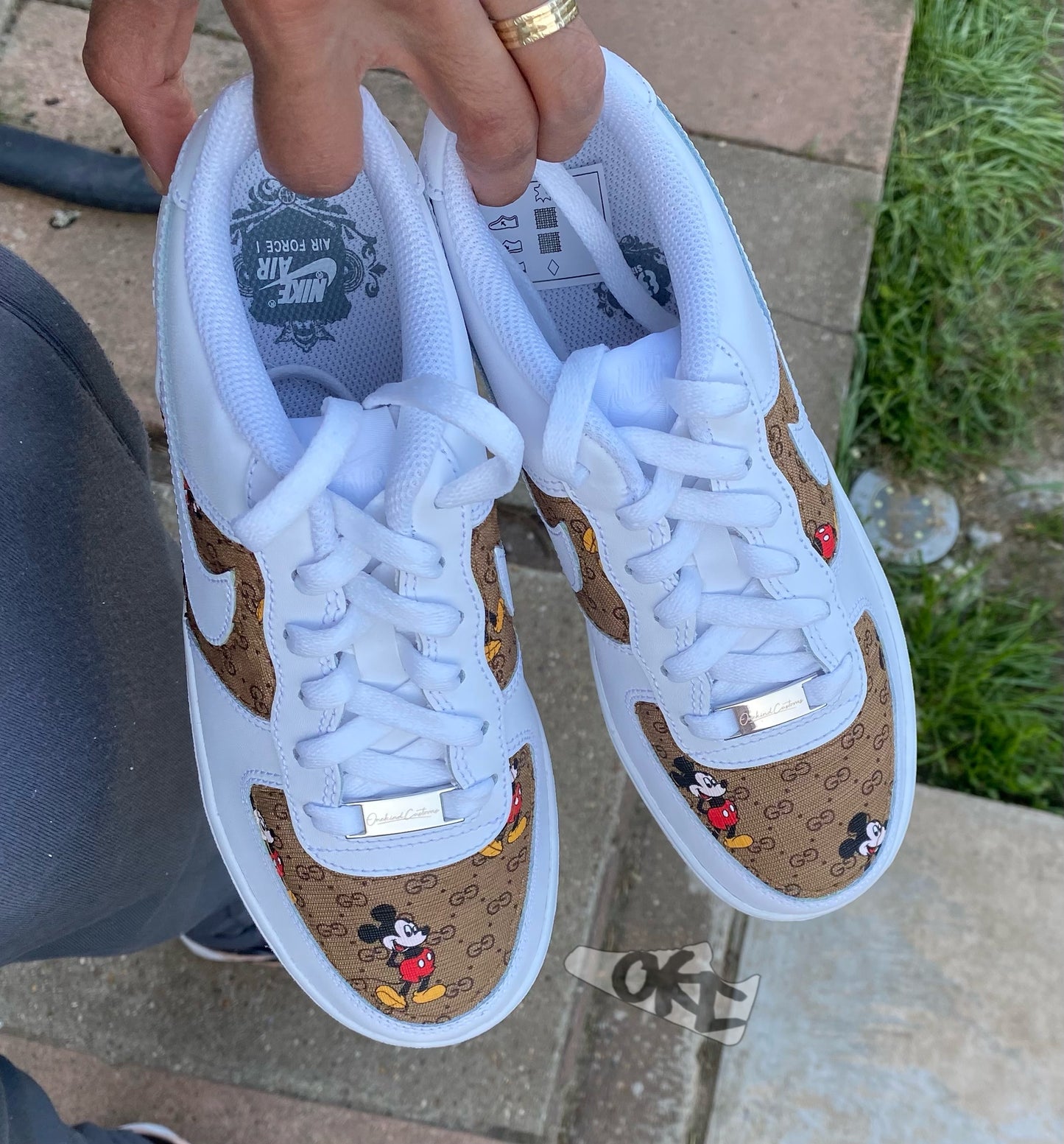 Custom Made GG Mickey x Nike AF1's