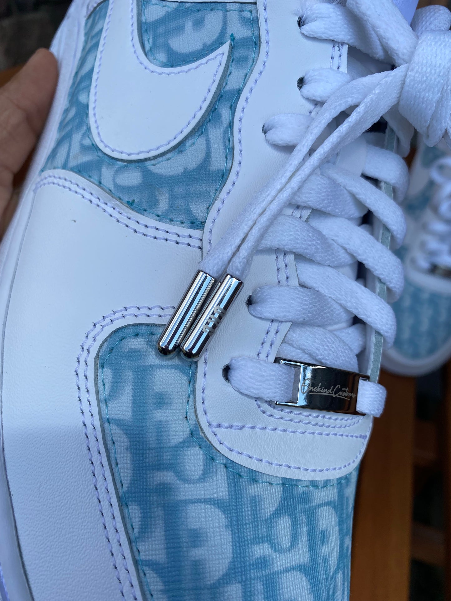 Custom Made Blue CD x Nike AF1's