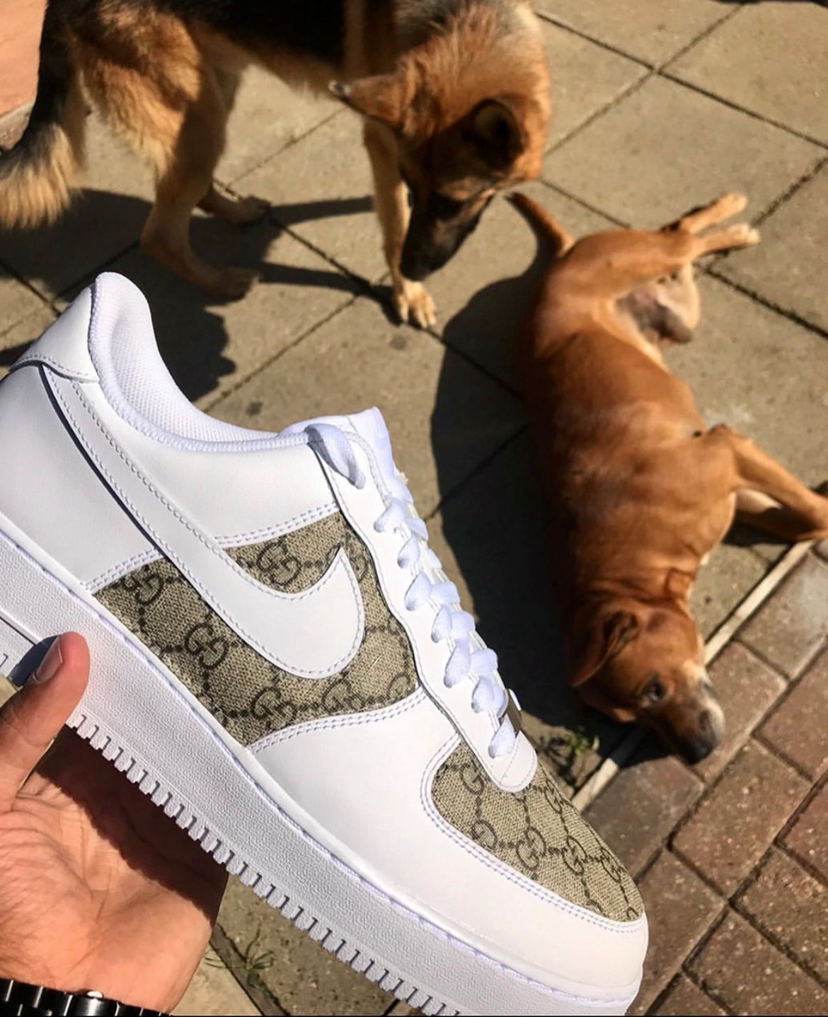 Custom Made Gucci x Nike AF1's
