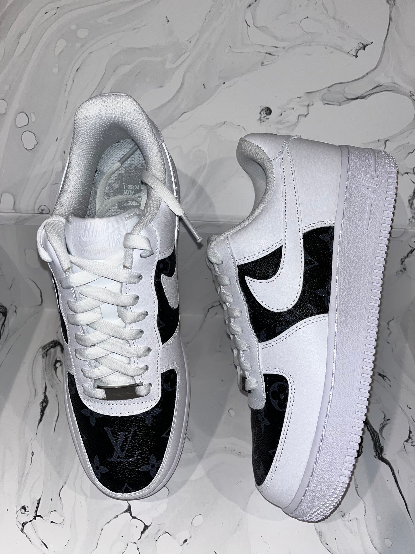 Custom Made LV Monogram Eclipse x Nike AF1's