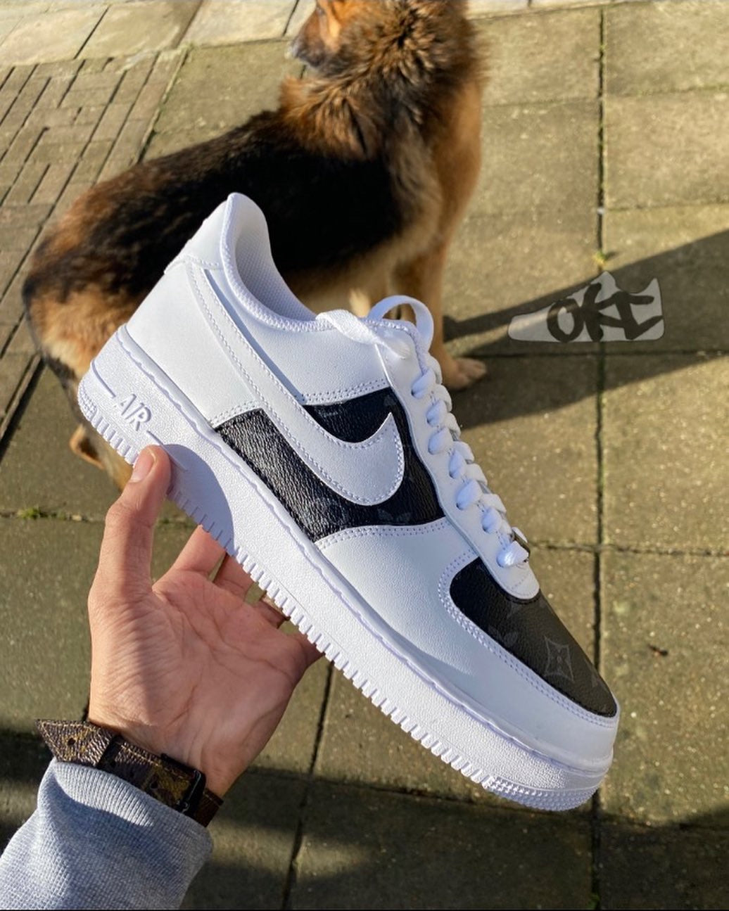 Custom Made LV Monogram Eclipse x Nike AF1's