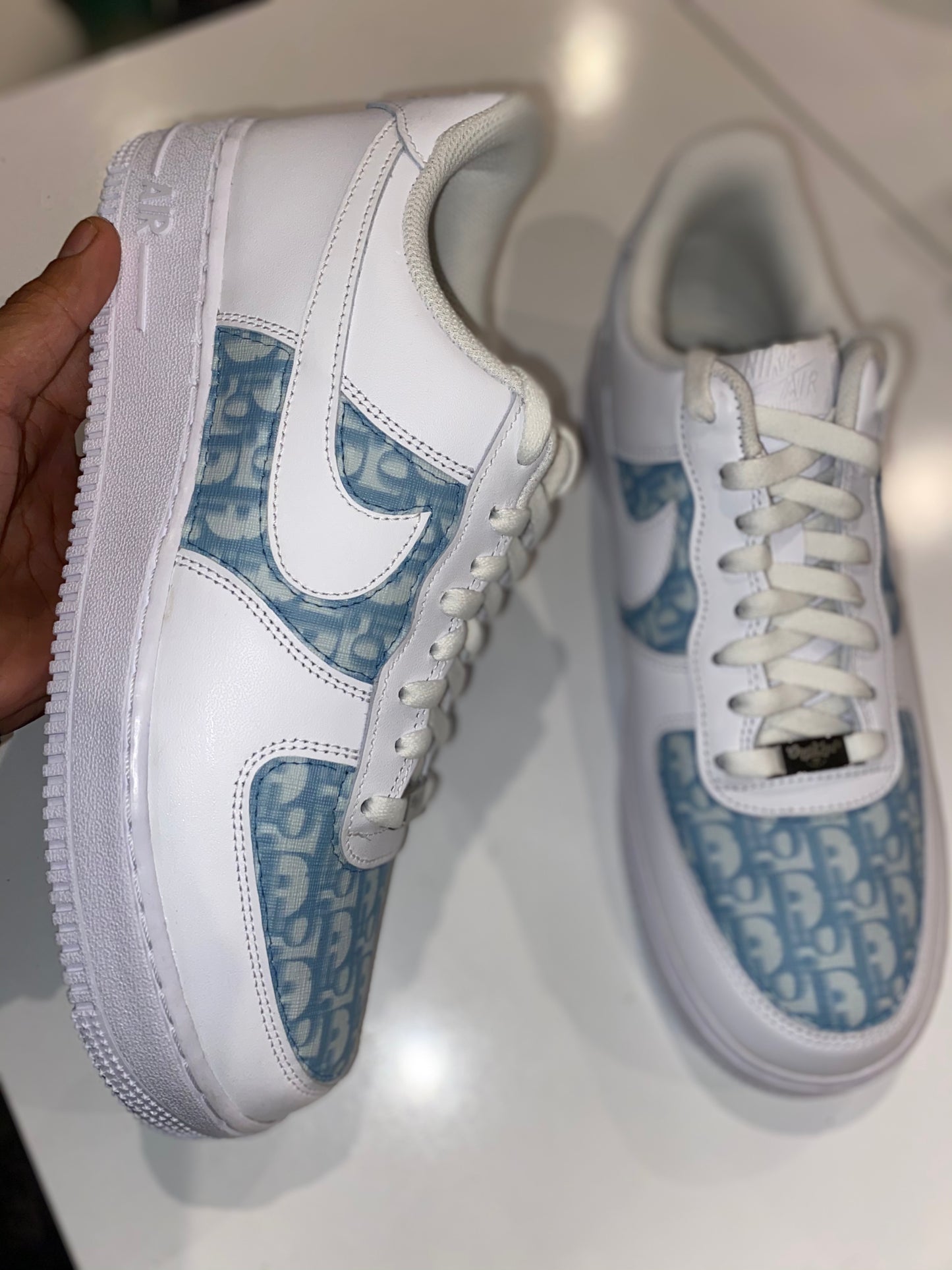 Custom Made Blue CD x Nike AF1's