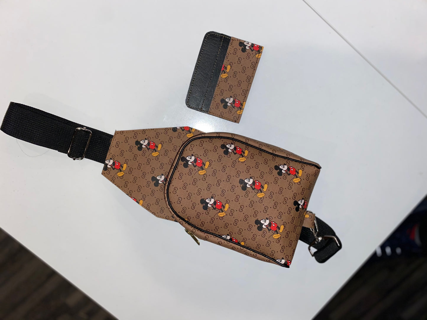 Custom made GG Mickey Sling bag Set