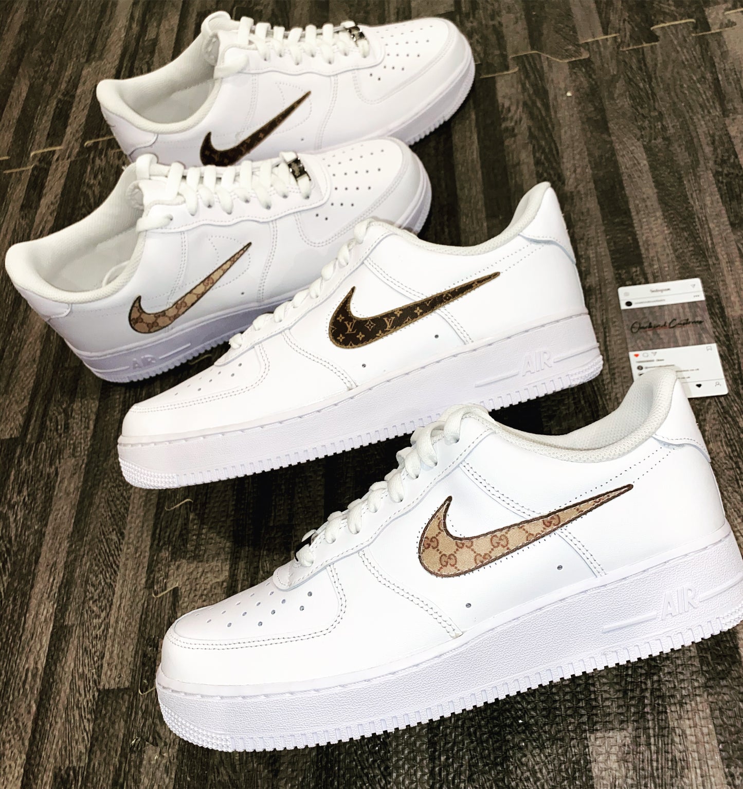 Custom Made Embroidered Nike AF1's