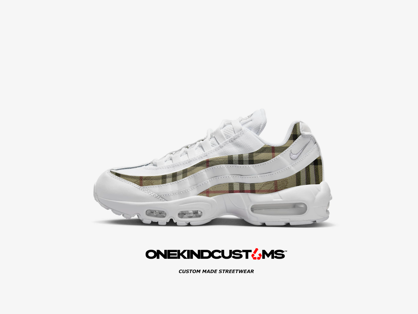 Custom Made Nike AirMax 95’s (White)