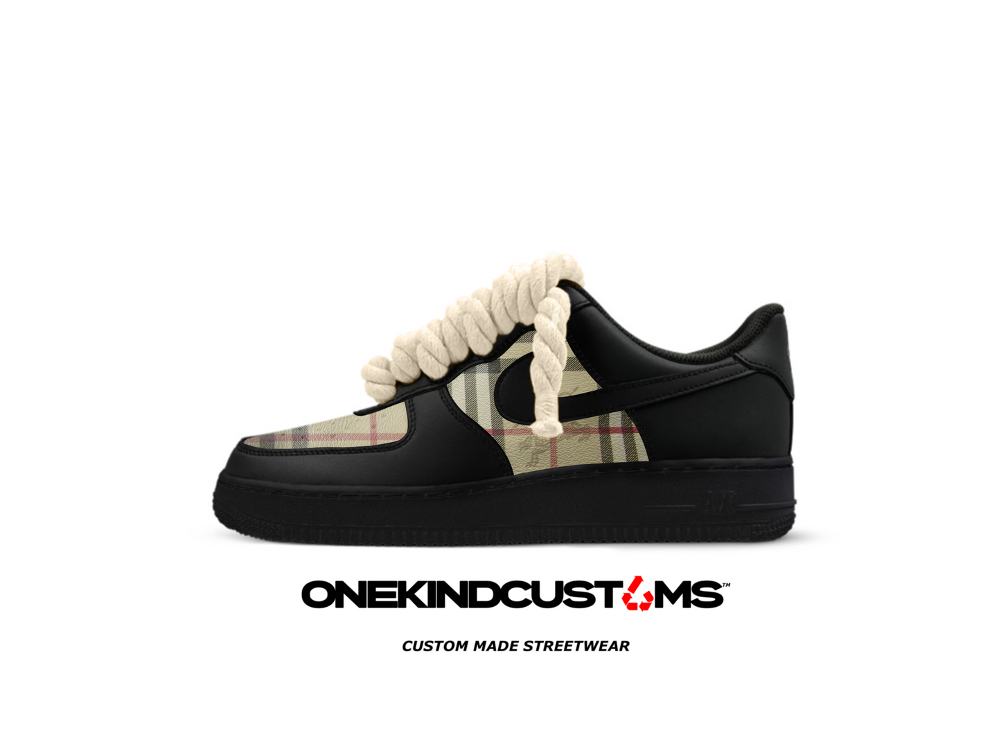 Custom Made Rope Lace Nike AF1’s