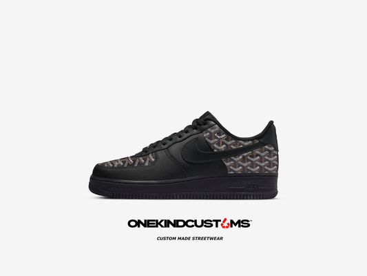 Custom made Nike AF1’s (Black) x GYRD black