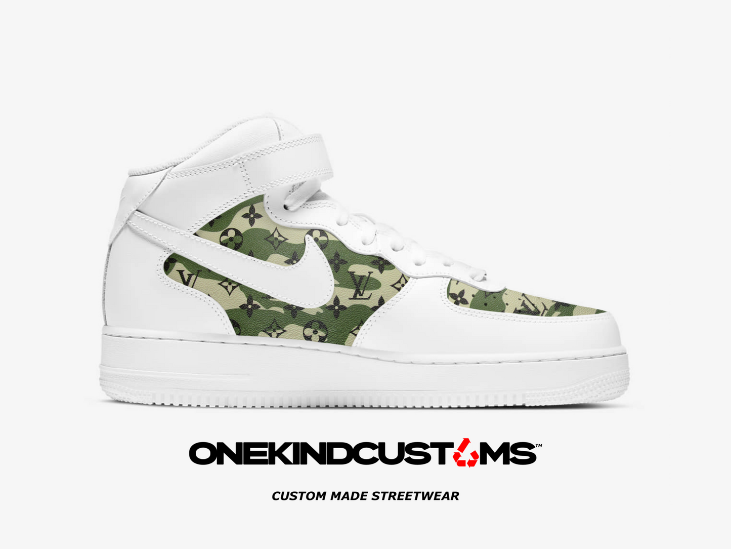 Custom Made Nike AF1's Mid tops