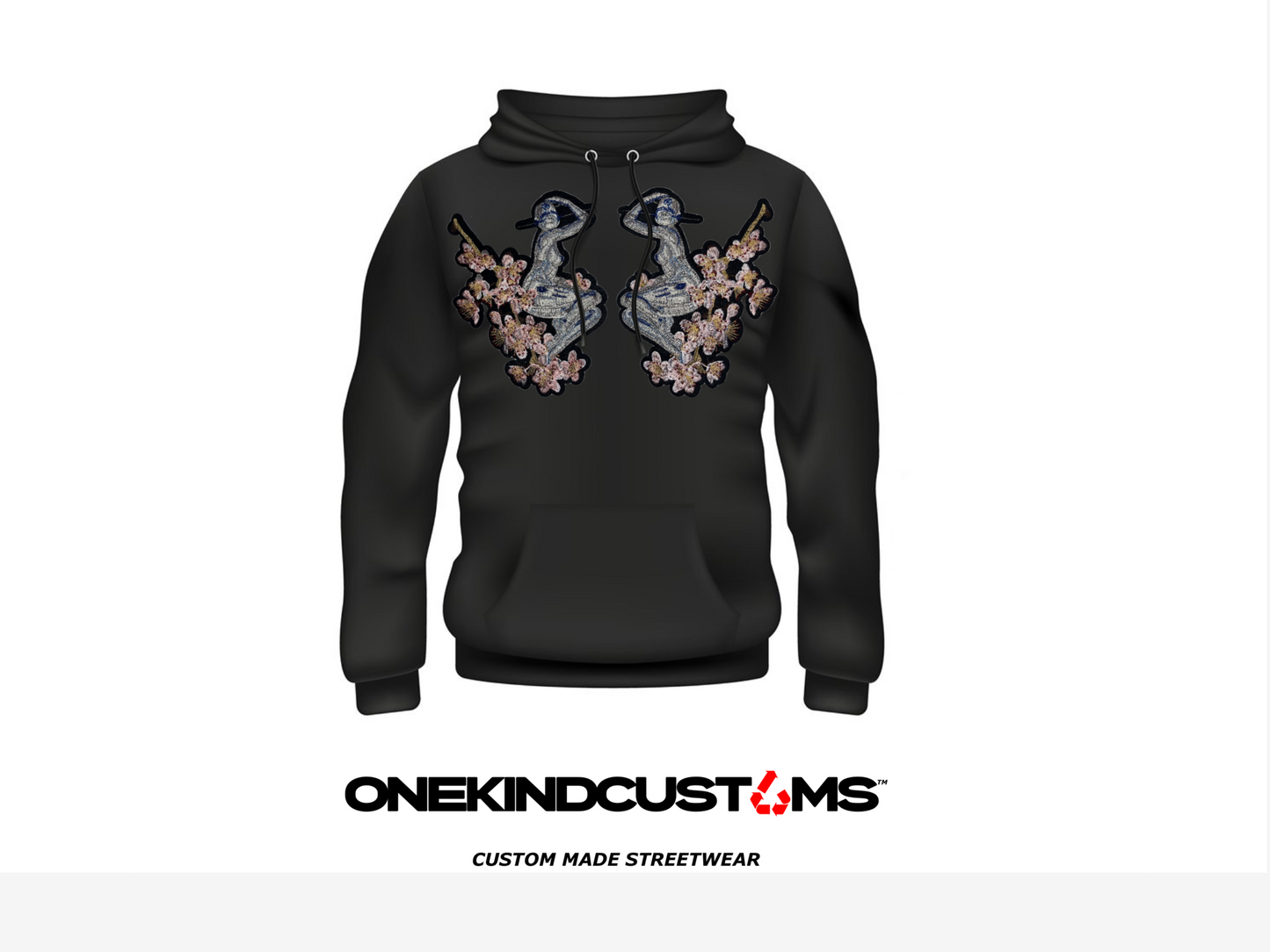 Custom Made CD Embroidered Hoodie