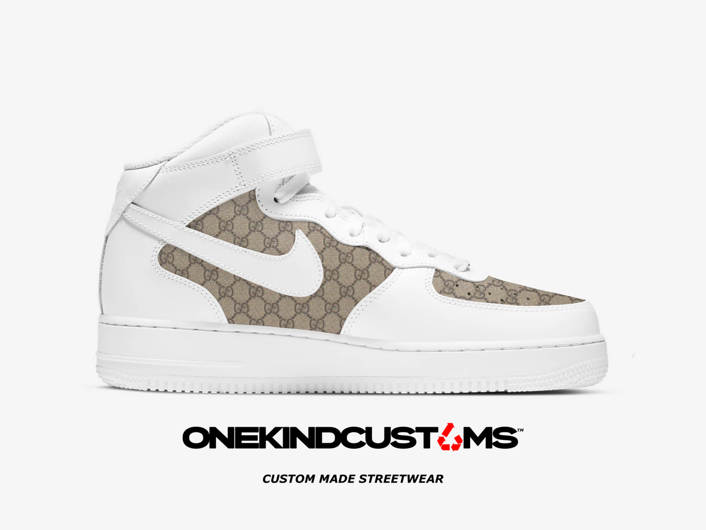 Custom Made Nike AF1's Mid tops