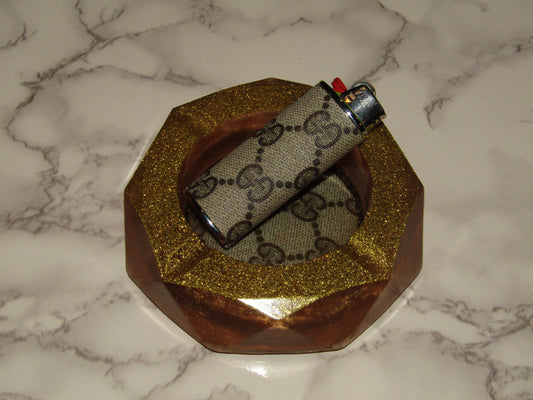 Custom Made Ashtray & lighter Set