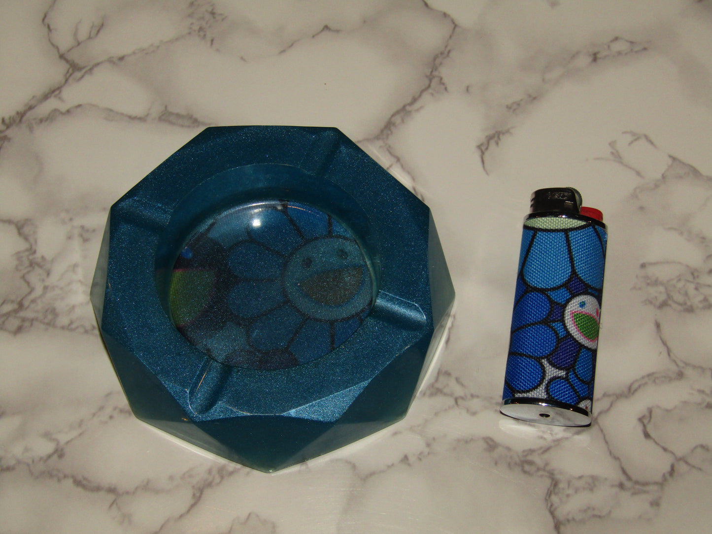 Custom Made Ashtray & lighter Set