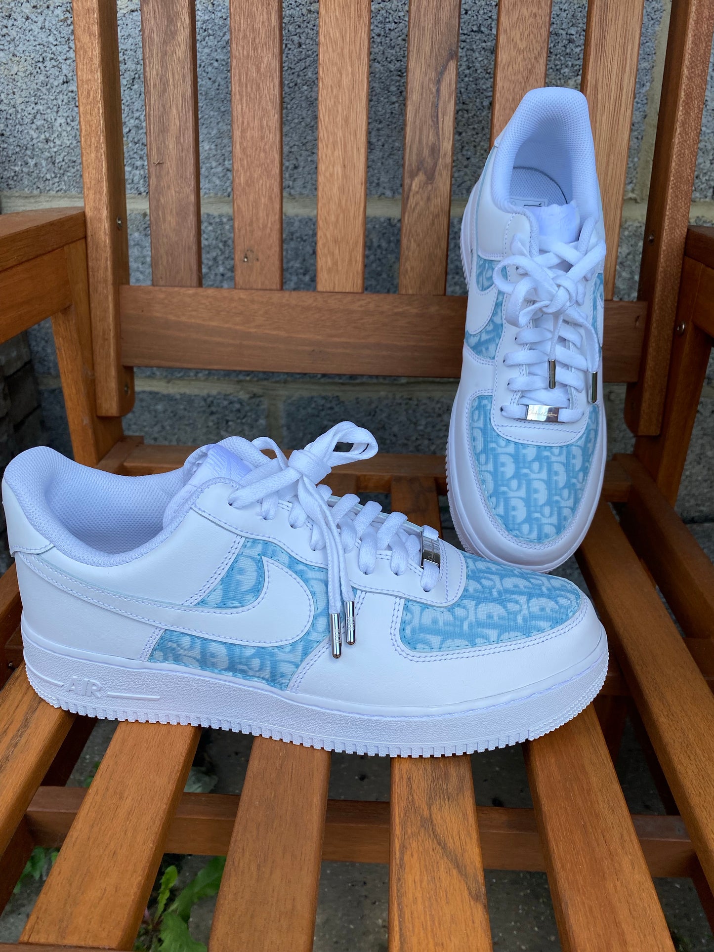 Custom Made Blue CD x Nike AF1's