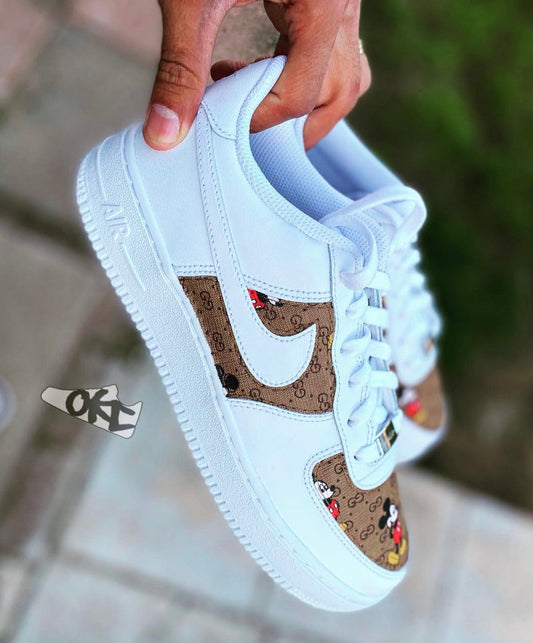 Custom Made GG Mickey x Nike AF1's