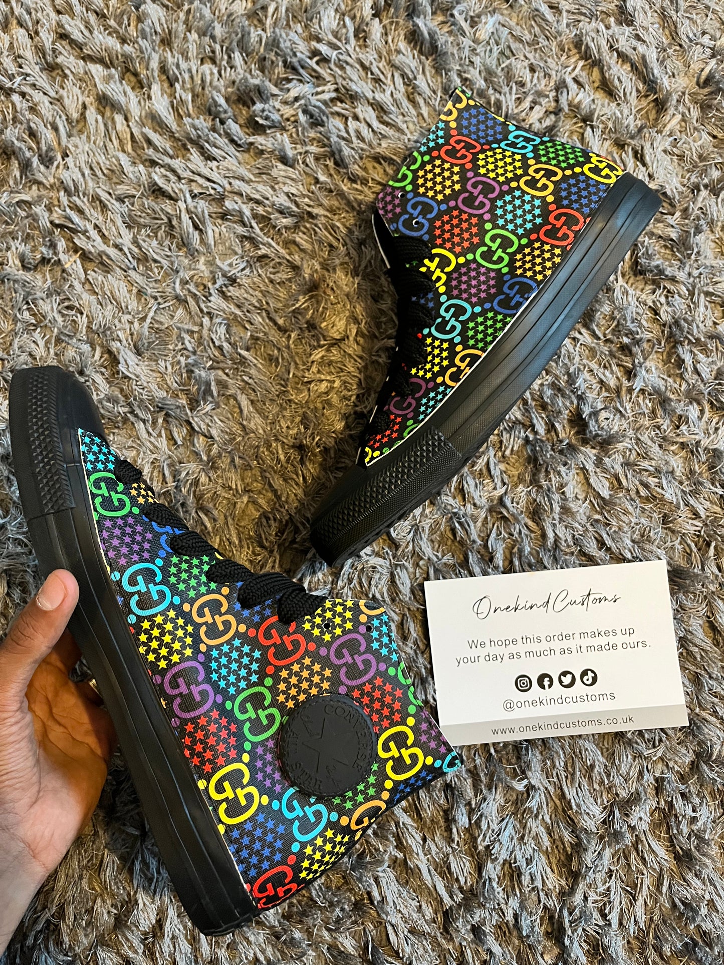 Custom made Converse x GG Psychedelic (UK Size 9.5)