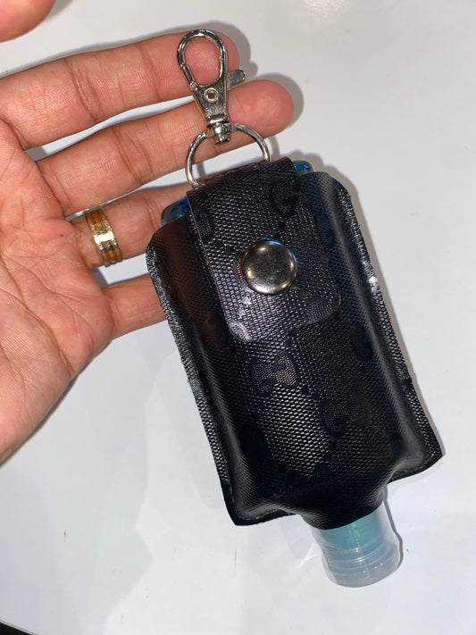 Custom made GG Imprime hand sanitiser bottle