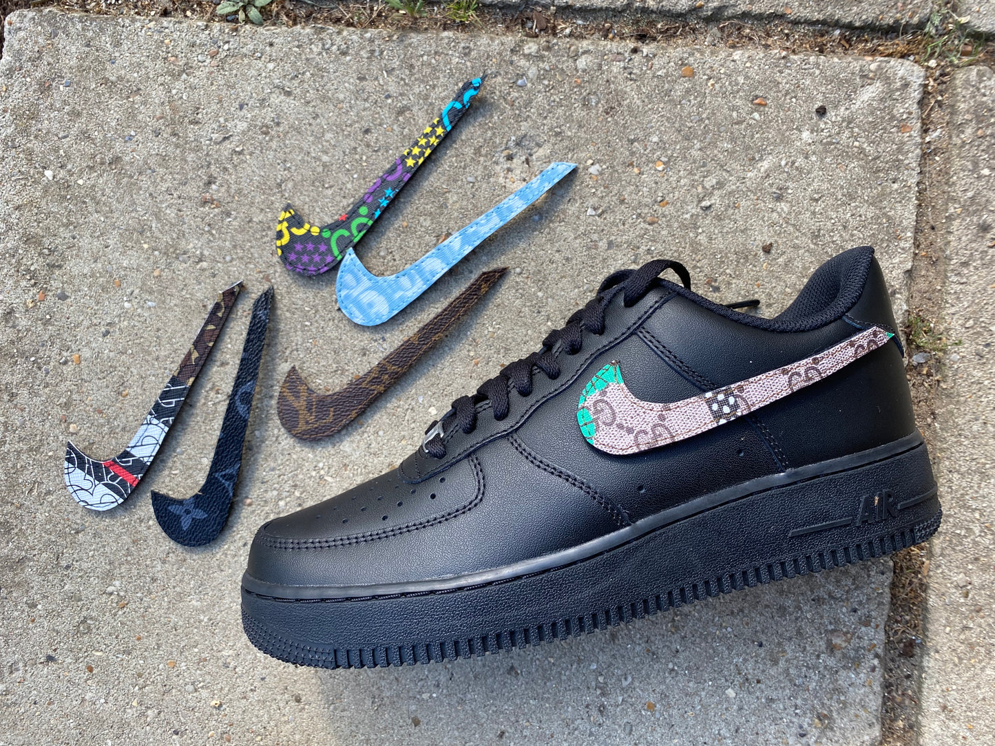 Custom Made Velcro Nike AF1's