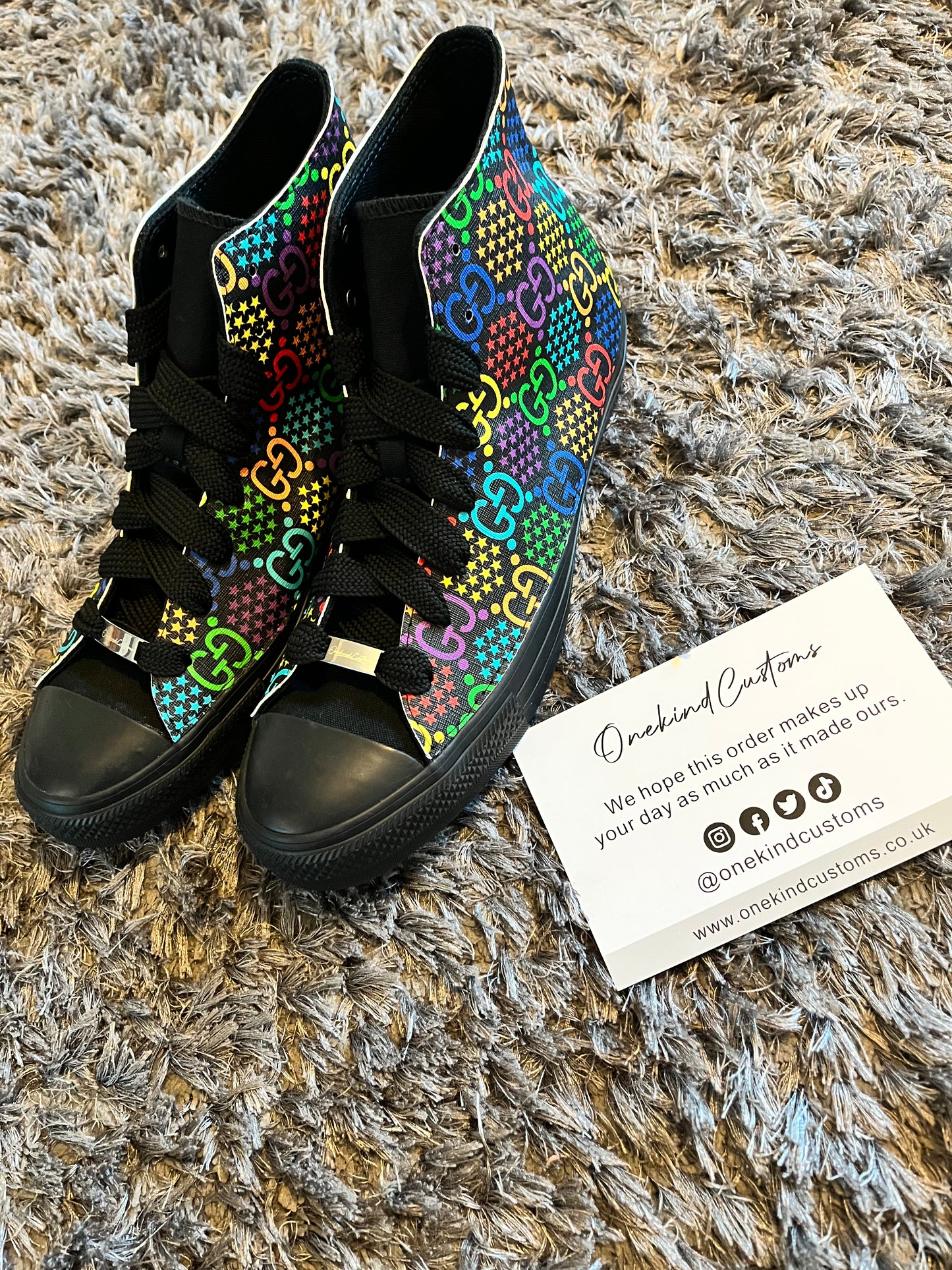 Custom made Converse x GG Psychedelic (UK Size 9.5)