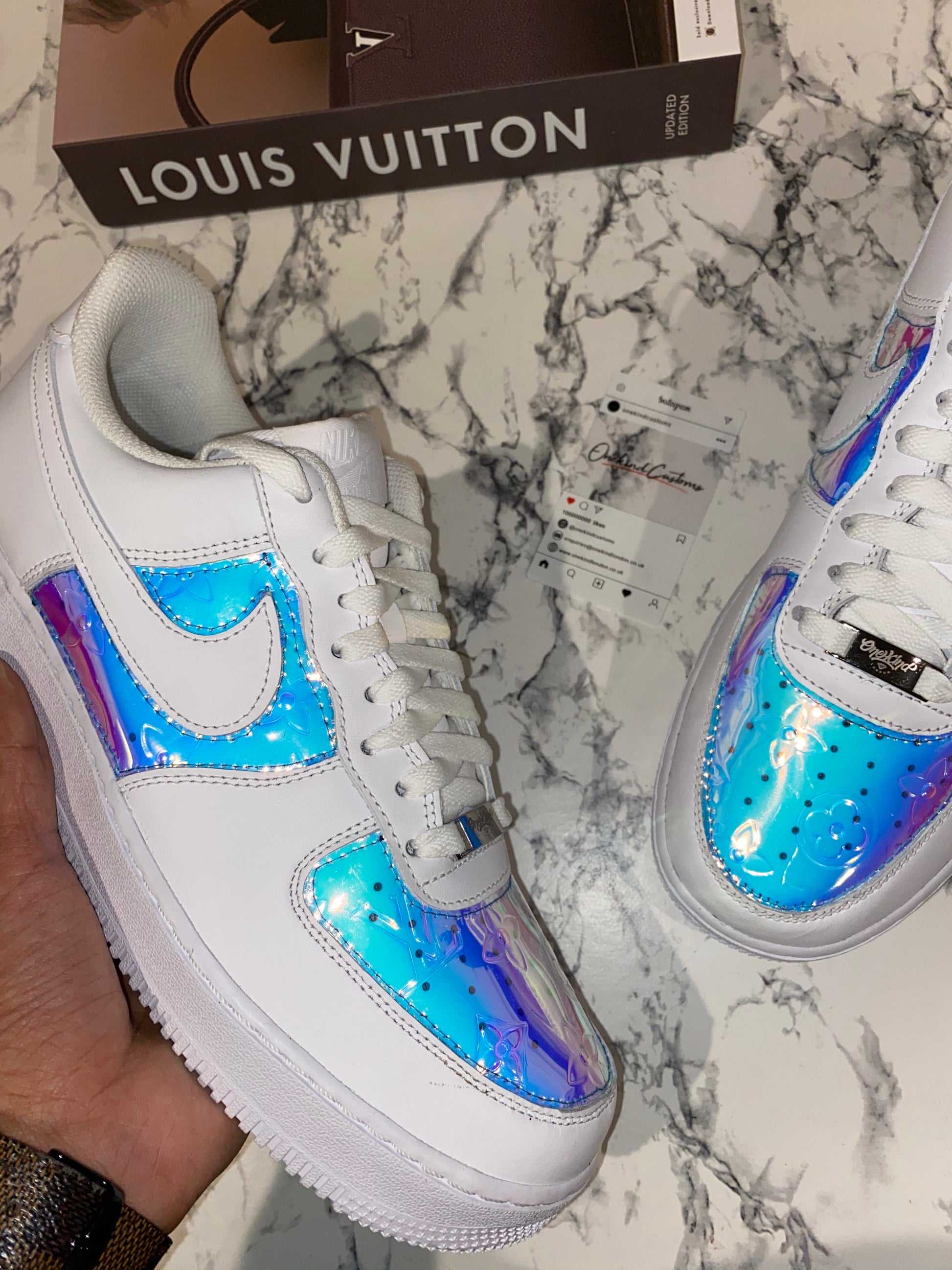 Custom made LV Prism x Nike AF1 s