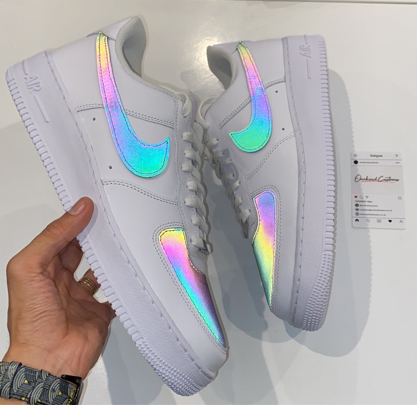 Custom Made Reflective Nike AF1's