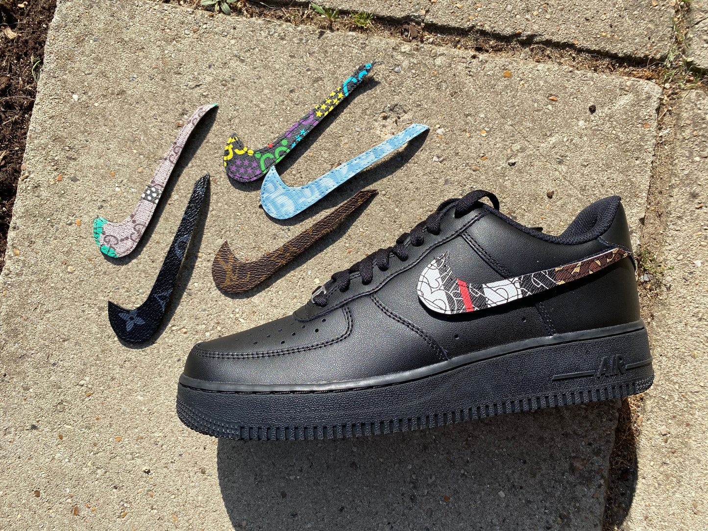 Custom Made Velcro Nike AF1's