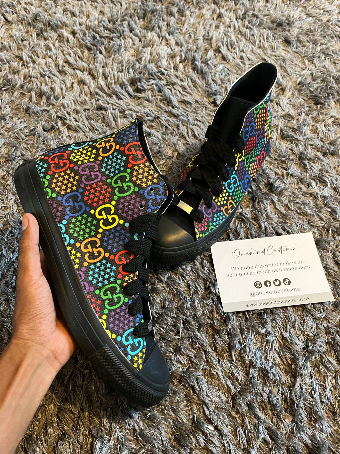 Custom made Converse x GG Psychedelic (UK Size 9.5)